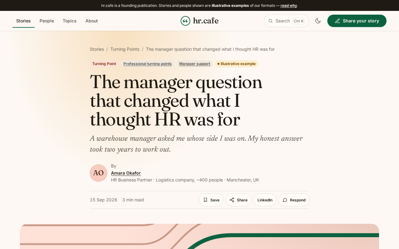 Screenshot: Reading a story